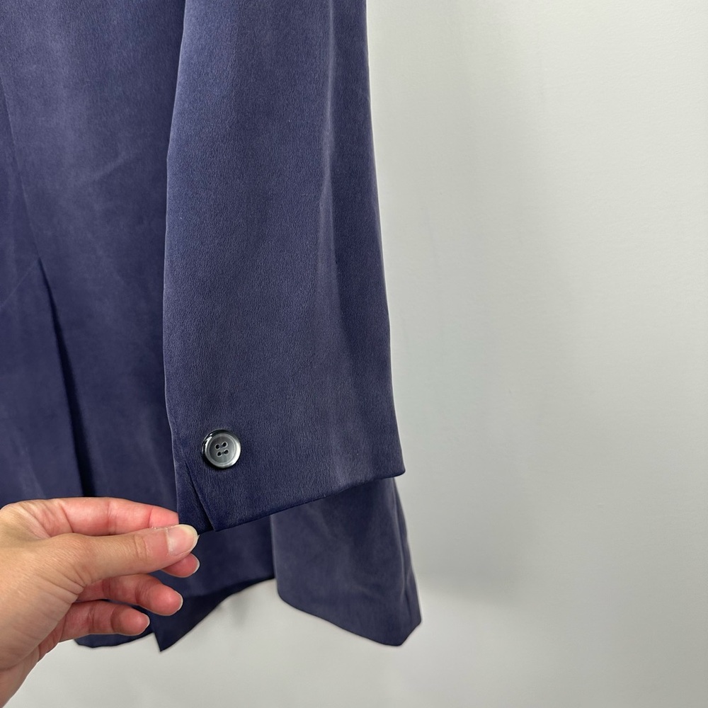 Jones New York Navy Silk Blazer Size 16W - Picture 6 of 11